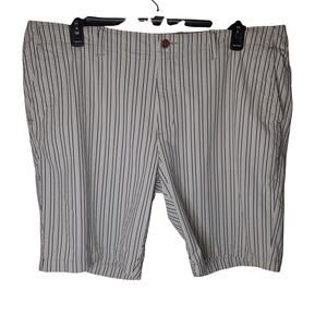 Tommy Bahama Striped Golf Shorts (40x10) Nylon Stretch Blue White TINY FLAW